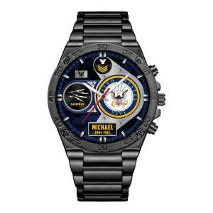 Custom Navy Rating Stainless Watch ss13 1