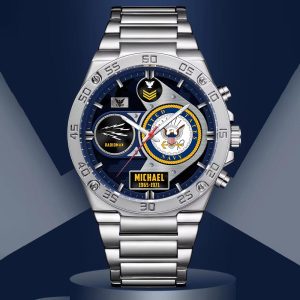 Custom Navy Rating Stainless Watch ss13 6
