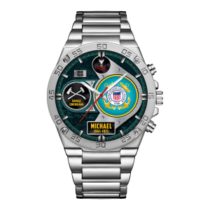 Custom USCG Rating Stainless Watch ss13 2