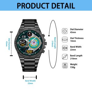 Custom USCG Rating Stainless Watch ss13 3