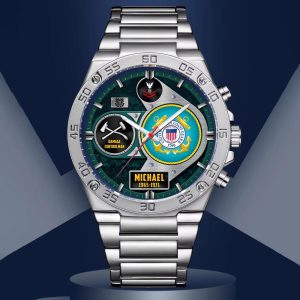 Custom USCG Rating Stainless Watch ss13 6