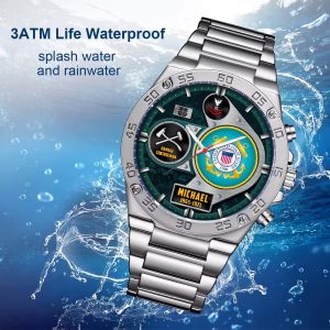Custom USCG Rating Stainless Watch ss13 8