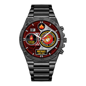 Custom USMC Battalion Stainless Watch ss13 1