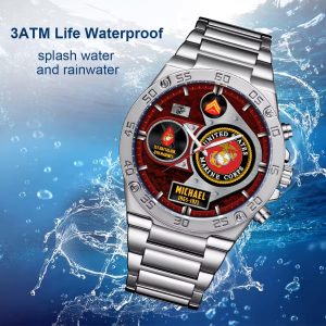 Custom USMC Battalion Stainless Watch ss13 8