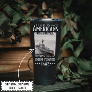 Customized US Navy Ship Tumbler 2