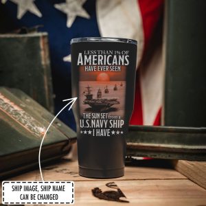 Customized US Navy Ship Tumbler 3