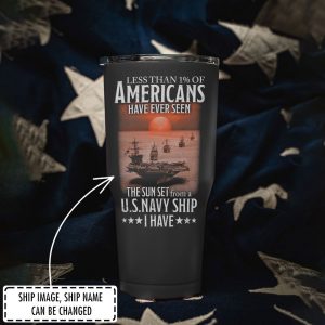 Customized US Navy Ship Tumbler 5
