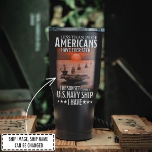 Customized US Navy Ship Tumbler 7