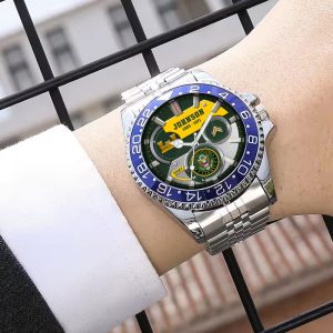 Enlisted Army Ranks Army Branch Black Stainless Steel Silver Watch SS10 6