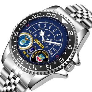 Lewis Mcchord Army Base Airforce Command Stainless Steel Silver Watch SS7 6