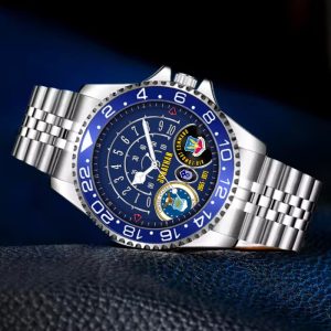 Lewis Mcchord Army Base Airforce Command Stainless Steel Silver Watch SS7 7