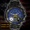 Logo Us Navy Navy Rating Black Stainless Steel Watch SS7 2