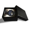 Logo Us Navy Navy Rating Black Stainless Steel Watch SS7 5