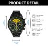 Military Ranks Army Officer Army Branch Black Black Stainless Steel Watch SS9 4