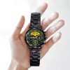 Military Ranks Army Officer Army Branch Black Black Stainless Steel Watch SS9 7