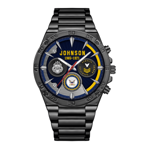 Navy Badge Watches Men Silver SS14 1