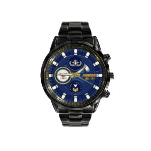 Navy Fat Percentage Calculator Navy Badge Black Stainless Steel Watch SS8 4