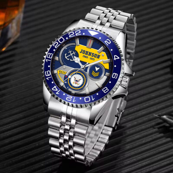 Navy Rating Stainless Steel Silver Watch SS10 4