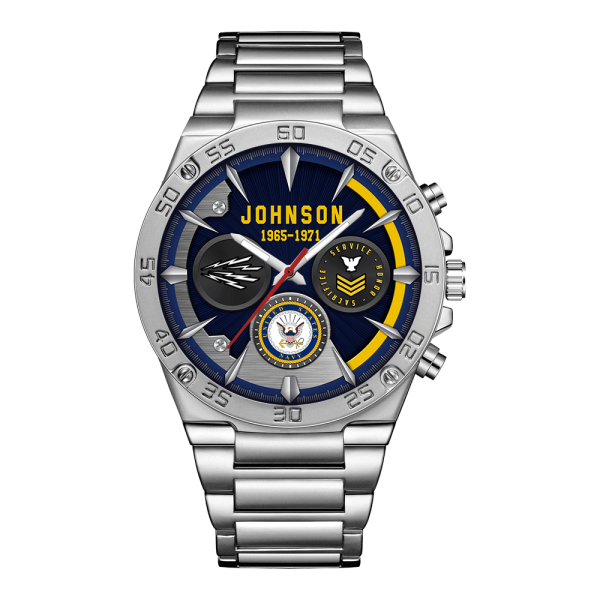 Navy Rating Watches Men Silver SS14 2