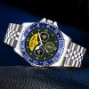 Officer Ranks Army Army Branch Black Stainless Steel Silver Watch SS9 8
