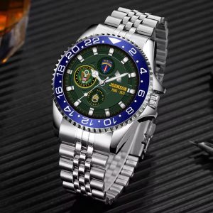 Ranking Order In Army Army Division Stainless Steel Silver Watch SS8 9