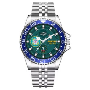Ranks In The Us Coast Guard USCG Rating Stainless Steel Silver Watch SS8 7