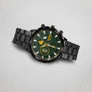Soldier Rankings In Order Army Branch Black Black Stainless Steel Watch SS8 6