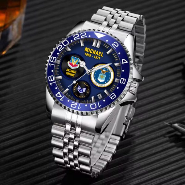US Air Force Command Silver Stainless Steel Watch SS1 3 768x768 1