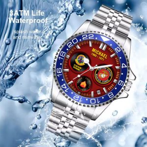 US Marine Corps Battalion Silver Stainless Steel Watch SS1 2 768x768 1