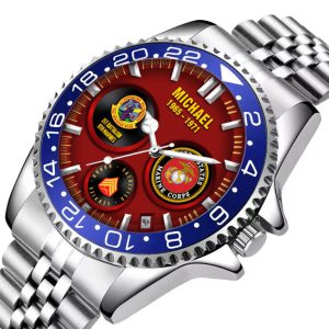 US Marine Corps Battalion Silver Stainless Steel Watch SS1 4 768x768 1