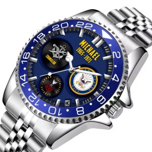 US Navy Rating Silver Stainless Steel Watch SS1 4 768x768 1