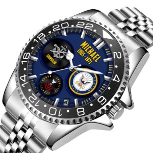 US Navy Rating Silver Stainless Steel Watch SS1 5 768x768 1