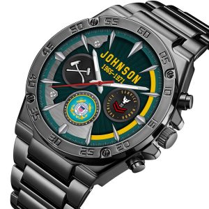 USCG Rating Watches Men Silver SS14 2