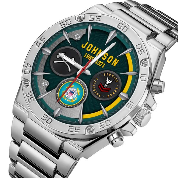 USCG Rating Watches Men Silver SS14 4