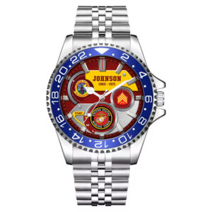 USMC Battalions Stainless Steel Silver Watch SS10 3