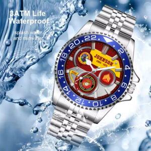 USMC Battalions Stainless Steel Silver Watch SS10 4