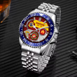 USMC Battalions Stainless Steel Silver Watch SS10 5
