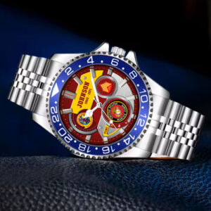 USMC Battalions Stainless Steel Silver Watch SS10 8