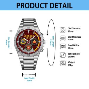 USMC Battalions Watches Men Silver SS14 5