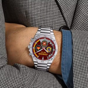 USMC Battalions Watches Men Silver SS14 7