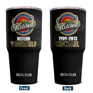 USMC Retired Tumbler 9
