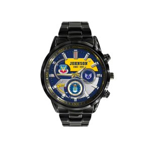 United State Air Force Airforce Command Black Stainless Steel Watch SS10 2