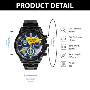 United State Air Force Airforce Command Black Stainless Steel Watch SS10 4
