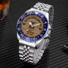 United States Air Bases Airforce Badge Stainless Steel Silver Watch SS11 7