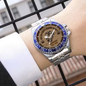 United States Marine Corps Birthday USMC Battailons Stainless Steel Silver Watch SS11 3