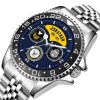 United States Navy Seal Logo Navy Badge Stainless Steel Silver Watch SS9 6