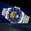 United States Navy Seal Logo Navy Badge Stainless Steel Silver Watch SS9 7
