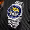 United States Navy Seals Logo Navy Badge Stainless Steel Silver Watch SS10 9
