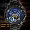 Us Afb Airforce Command Black Stainless Steel Watch SS7 2