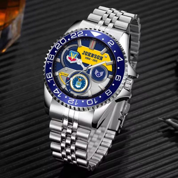 Us Air Force Airforce Command Stainless Steel Silver Watch SS10 10